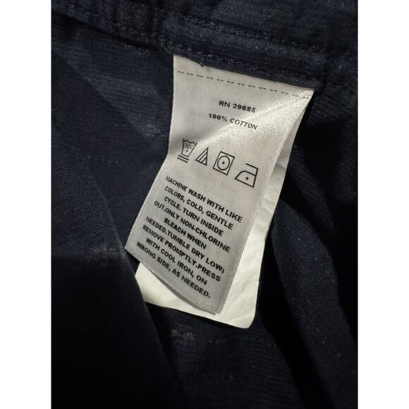 Pendleton Western Shirt XL Indigo Blue White Pattern Cotton Rodeo Cowboy Vintage - Picture 9 of 10